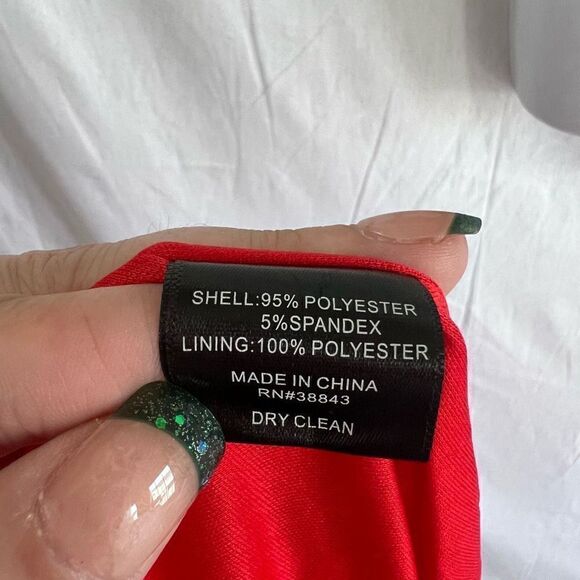 NWT Sam Edelman one shoulder red midi dress - Picture 9 of 9